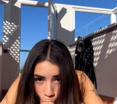 Jameliz aka JellyBeanBrains Outdoor Blowjob Sextape by Onlyfans